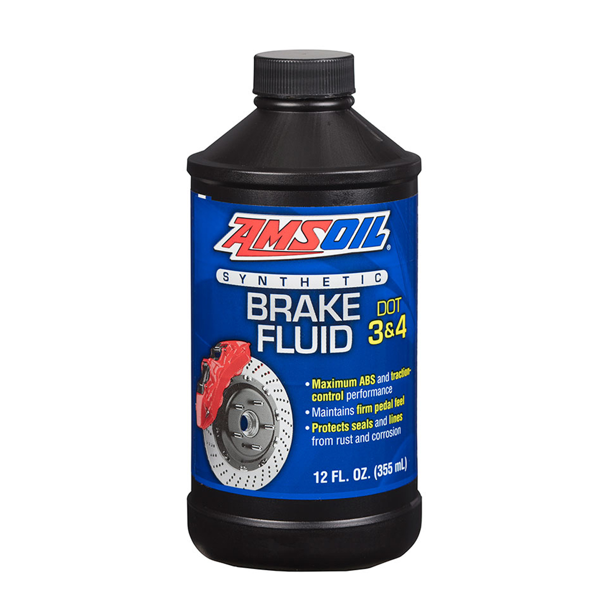 AMSOIL DOT 3 & DOT 4 Synthetic Brake Fluid bottle