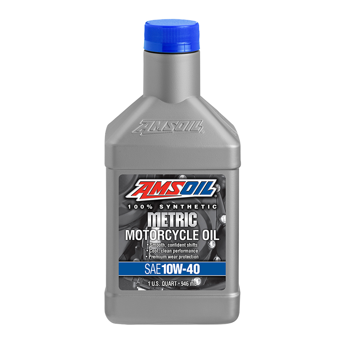 AMSOIL 10W-40 Synthetic Metric Motorcycle Oil