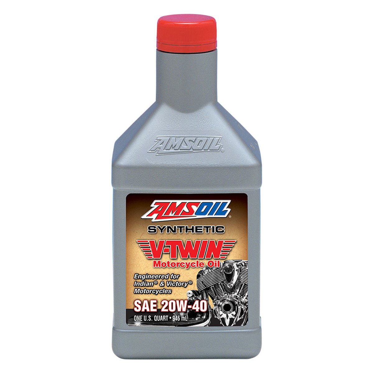 AMSOIL 20W-40 Synthetic V-Twin Motorcycle Oil